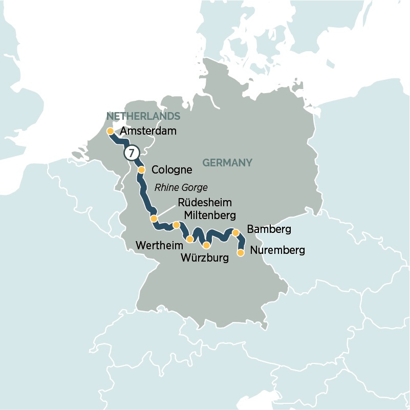 Rhine-Main Discovery Itinerary Map