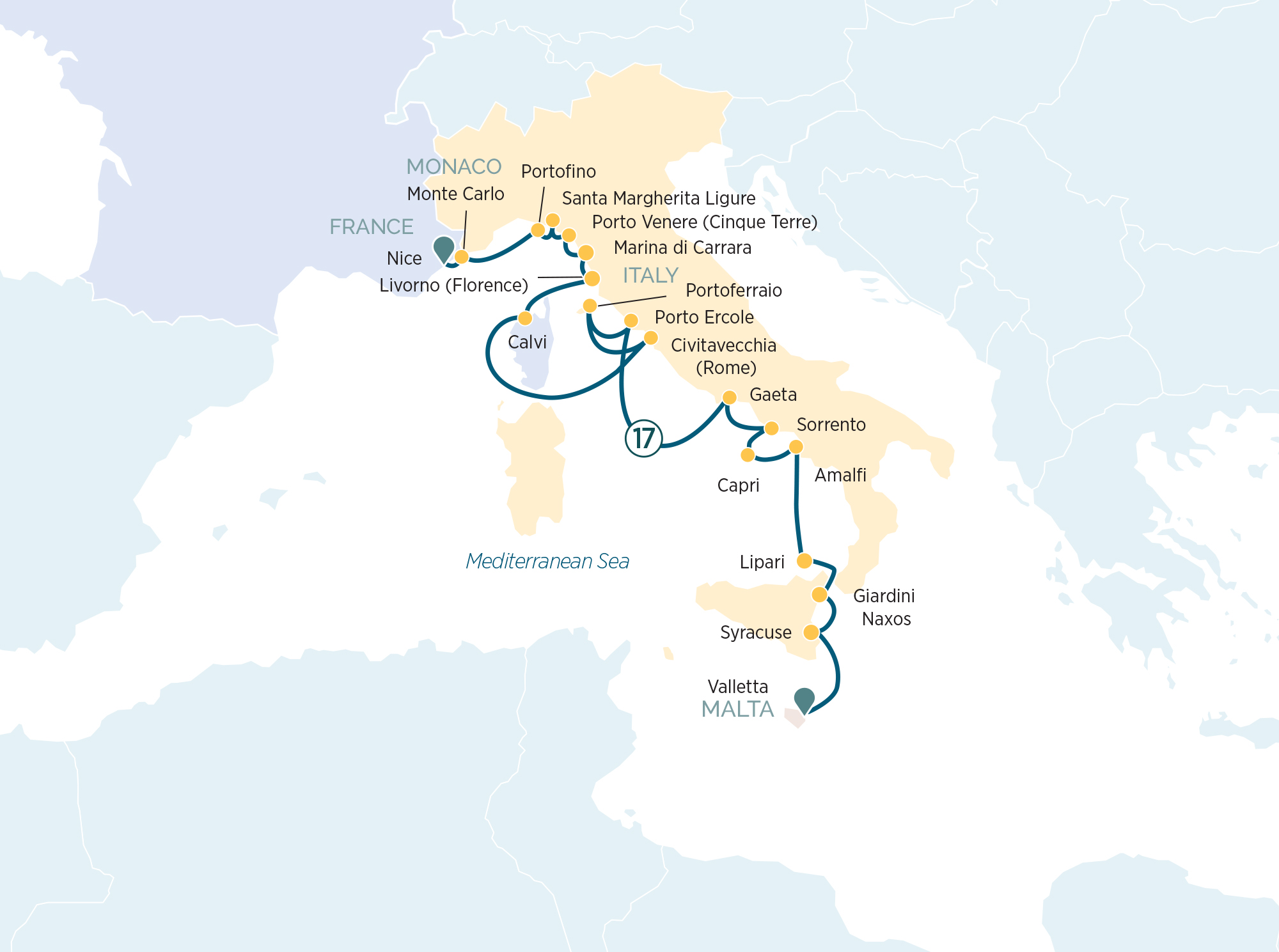 Discover Scenic Shores and Hidden Gems Itinerary Map