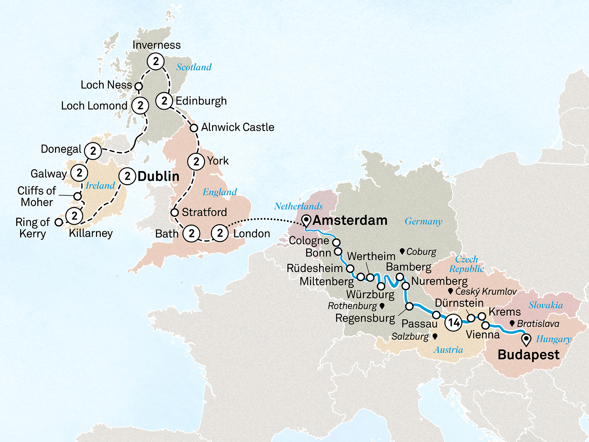 Jewels of Europe with Majestic Britain & Ireland and Edinburgh Military Tattoo