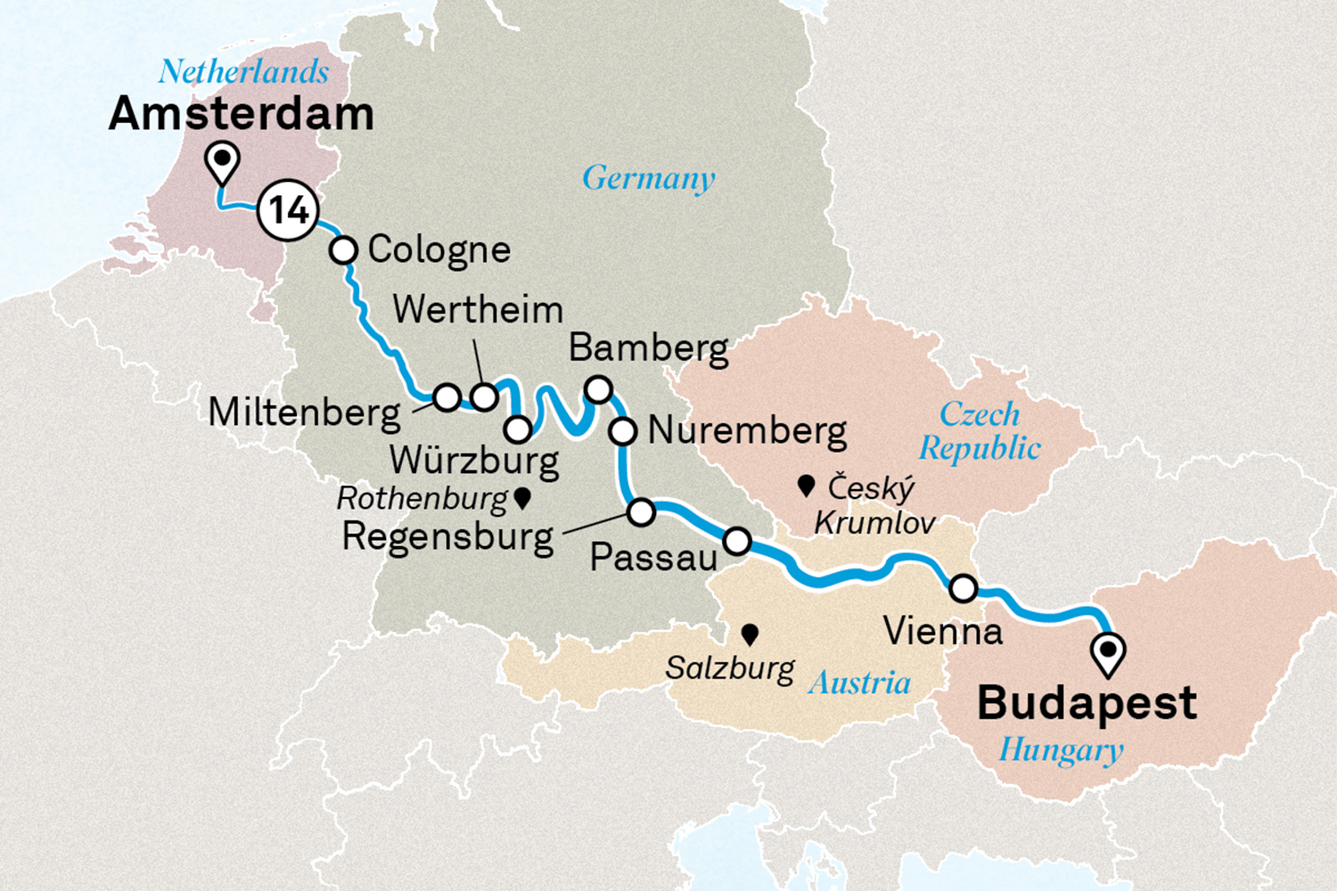 Christmas & New Year Itinerary Map