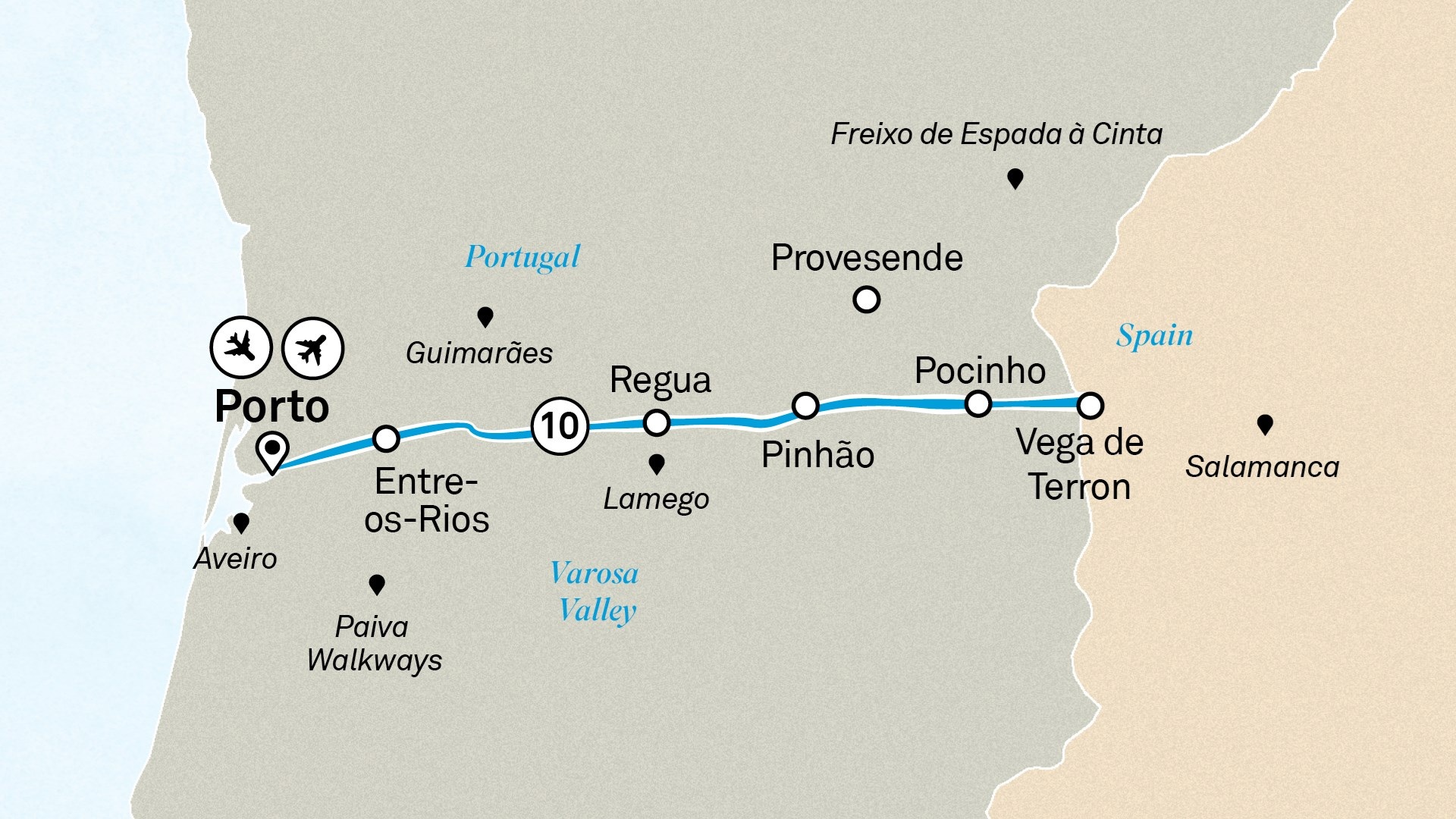 Unforgettable Douro Itinerary Map