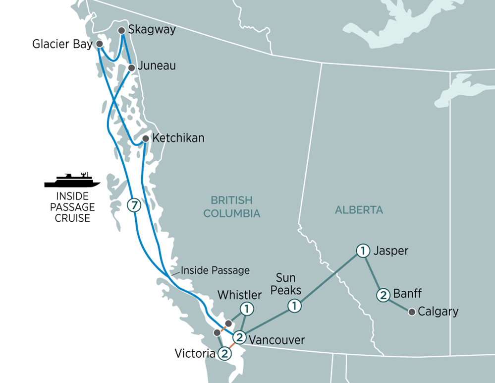 Map Of Vancouver And Alaska Vancouver To Alaska Motorcycle Trip