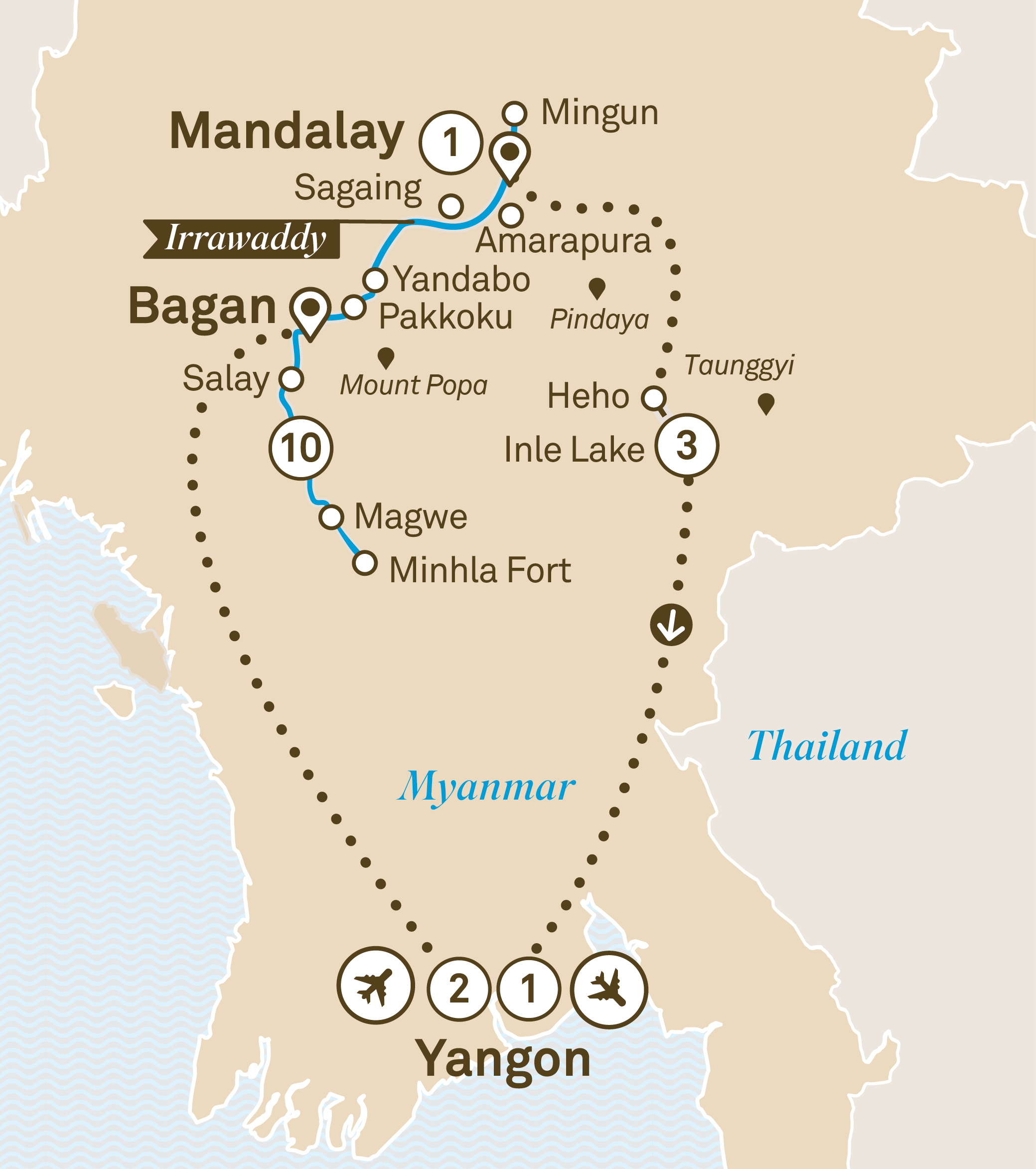 Mapa da excursÃ£o